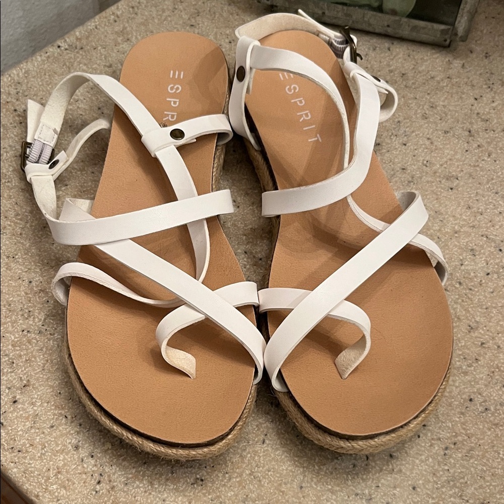 Esprit Cream Strappy Sandals for Women